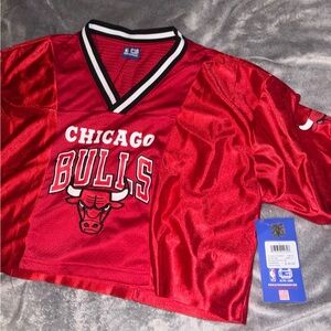 Bulls Women's Red Top